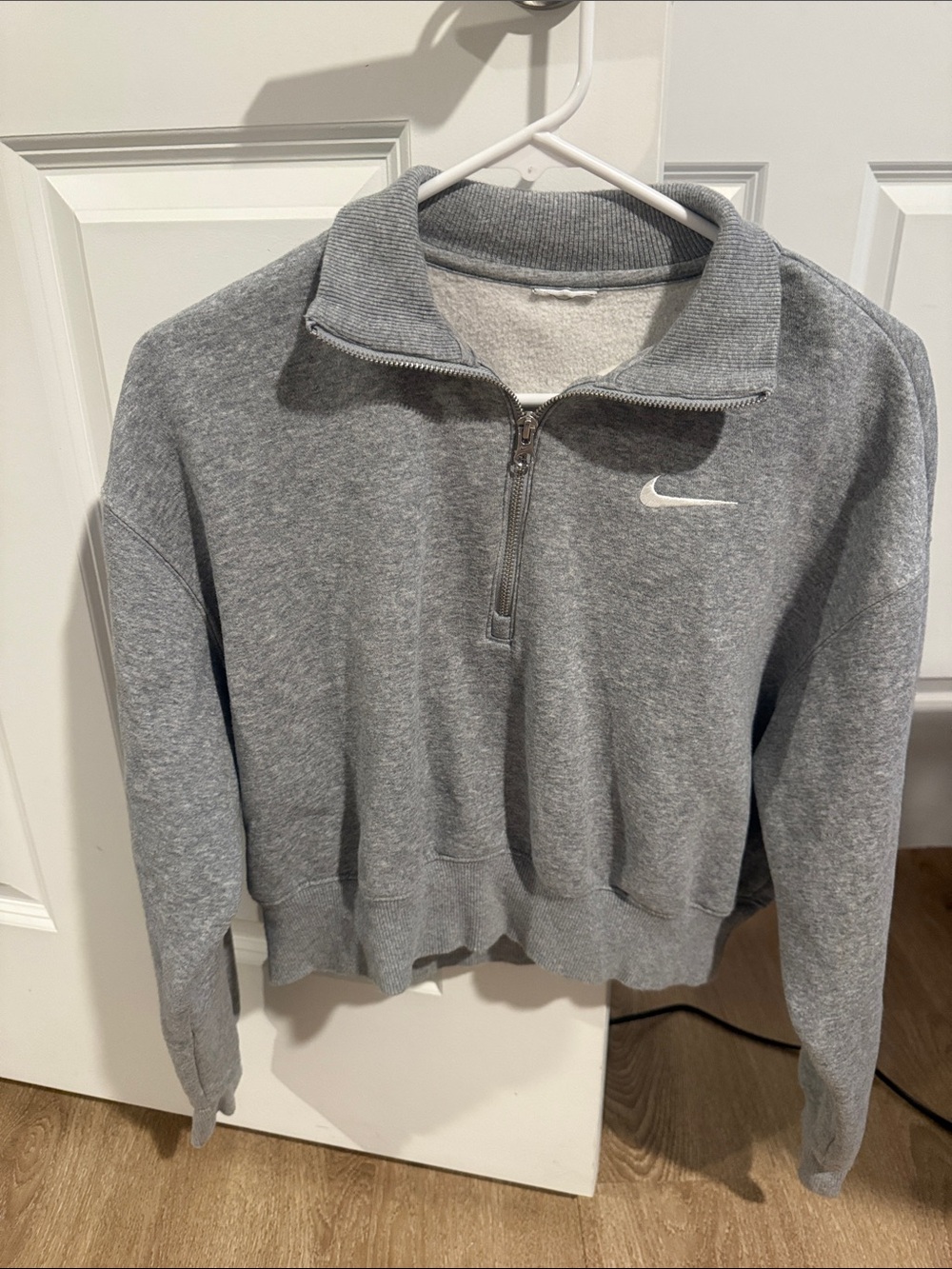 Nike Light Gray Half-Zip